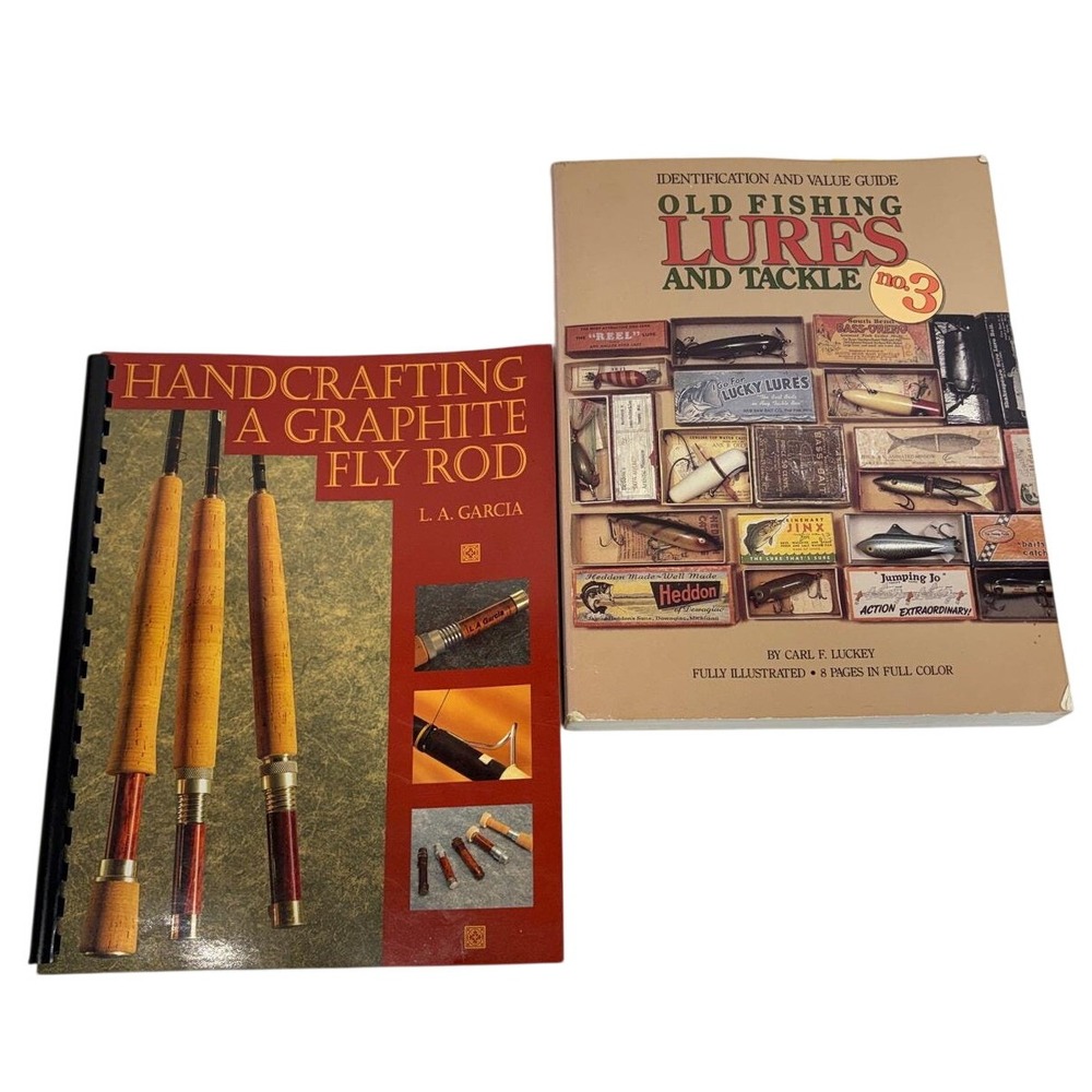 Vintage Fishing Books Old Fishing Lures Tackle & Handcrafting Graphite Fly Rod